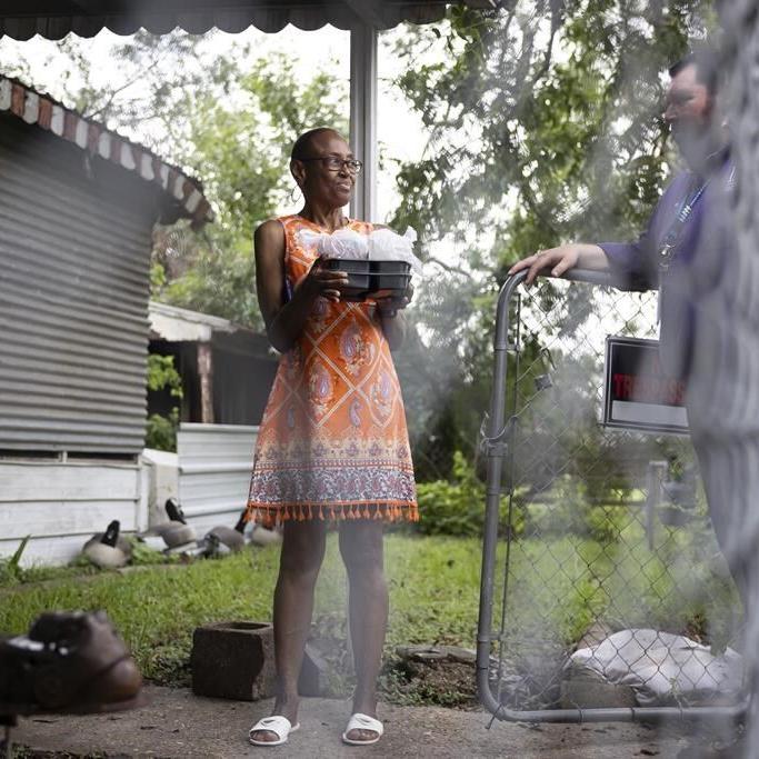 Houston community groups strain to keep feeding and cooling a city battered by repeat storms